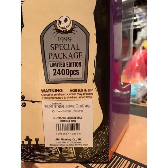 Jun Planning 1999 Nightmare Before Christmas Jack  Pumpkin King  NIB LE 2400 - Picture 7 of 12